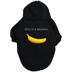 Dolce&Banana Autumn Winter Small Dog Clothes with Pocket Dog Hoodie Small Dog Coat Jacket Designer Pet Dog Clothes Sweater