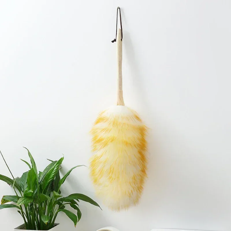 Non-static Dust Brush Household Feather Duster Dusting Clean Brush Car Furniture Desktop Wool Duster Brush Broom Removal Duste