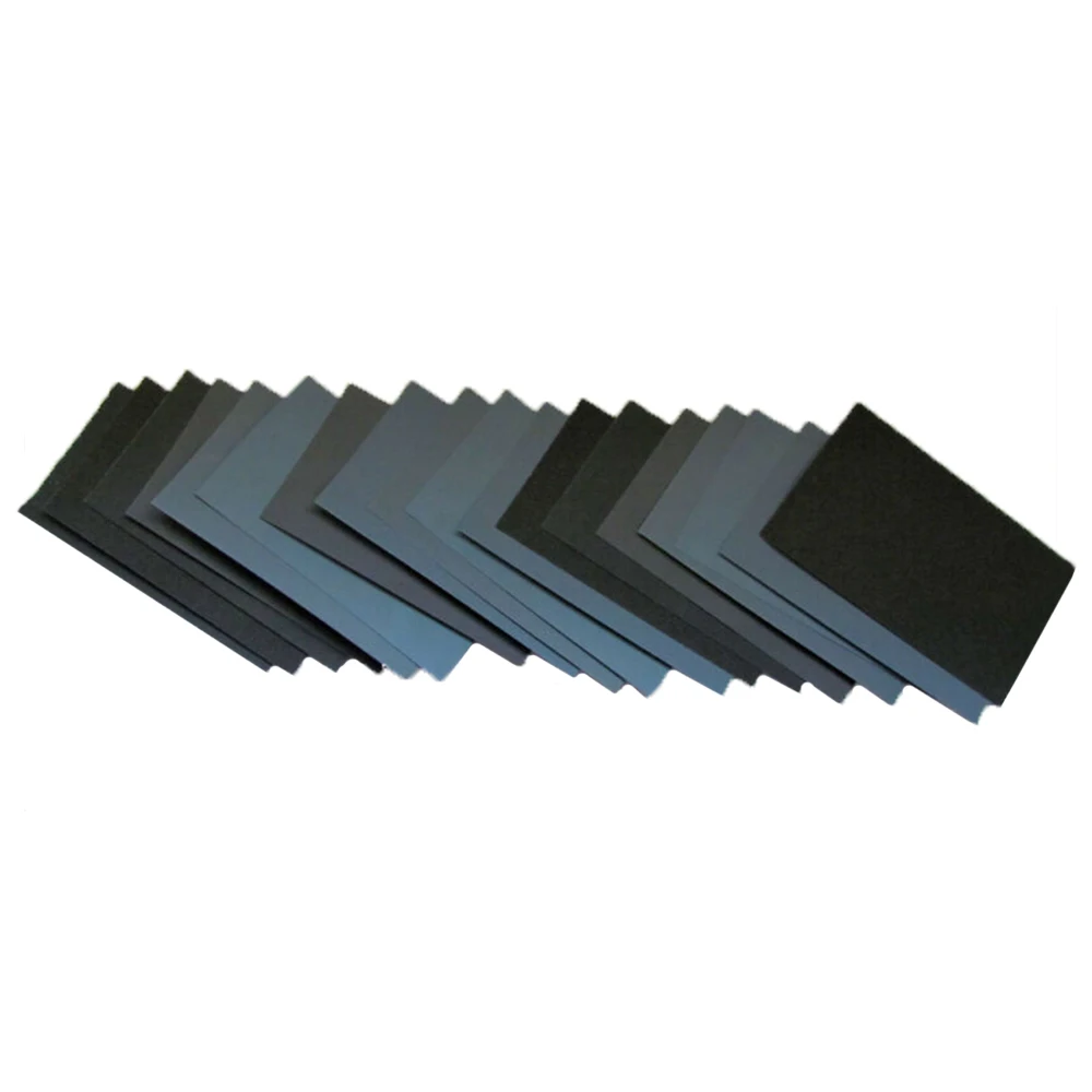 16pcs Sandpaper 400 600 800 1000 1200 1500 2000 2500 Grit Set Car Metal Glass Ceramic Grinding Polishing Supplies
