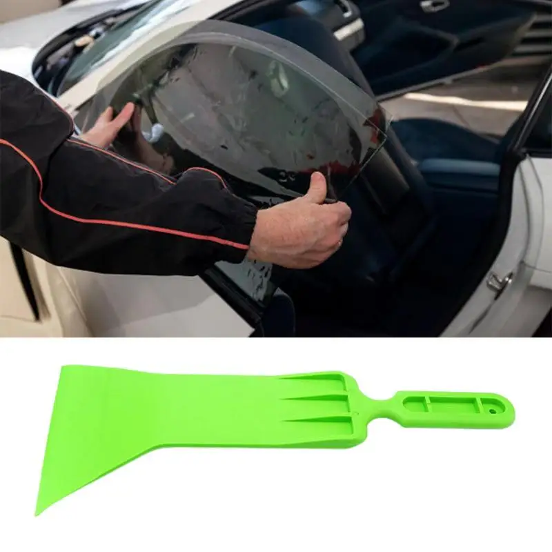 

Car Wrapping Film Squeegee with Long Handle Edge-closing Scraper Car Windshield Tint Film Scraper Auto Styling Cleaning Tool