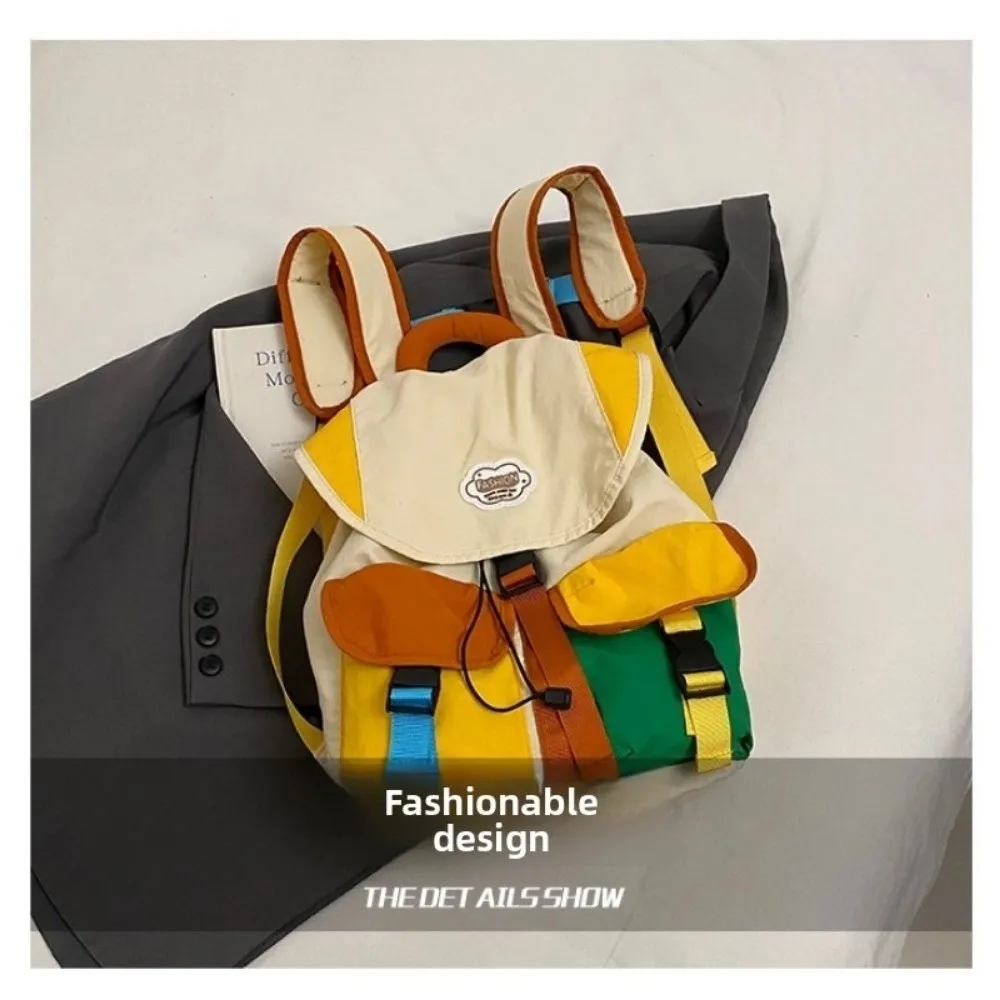 ナイロン子供用バックパック巾着軽量学生スクールバッグ大容量マルチポケット親子バッグデイパックブックバッグ