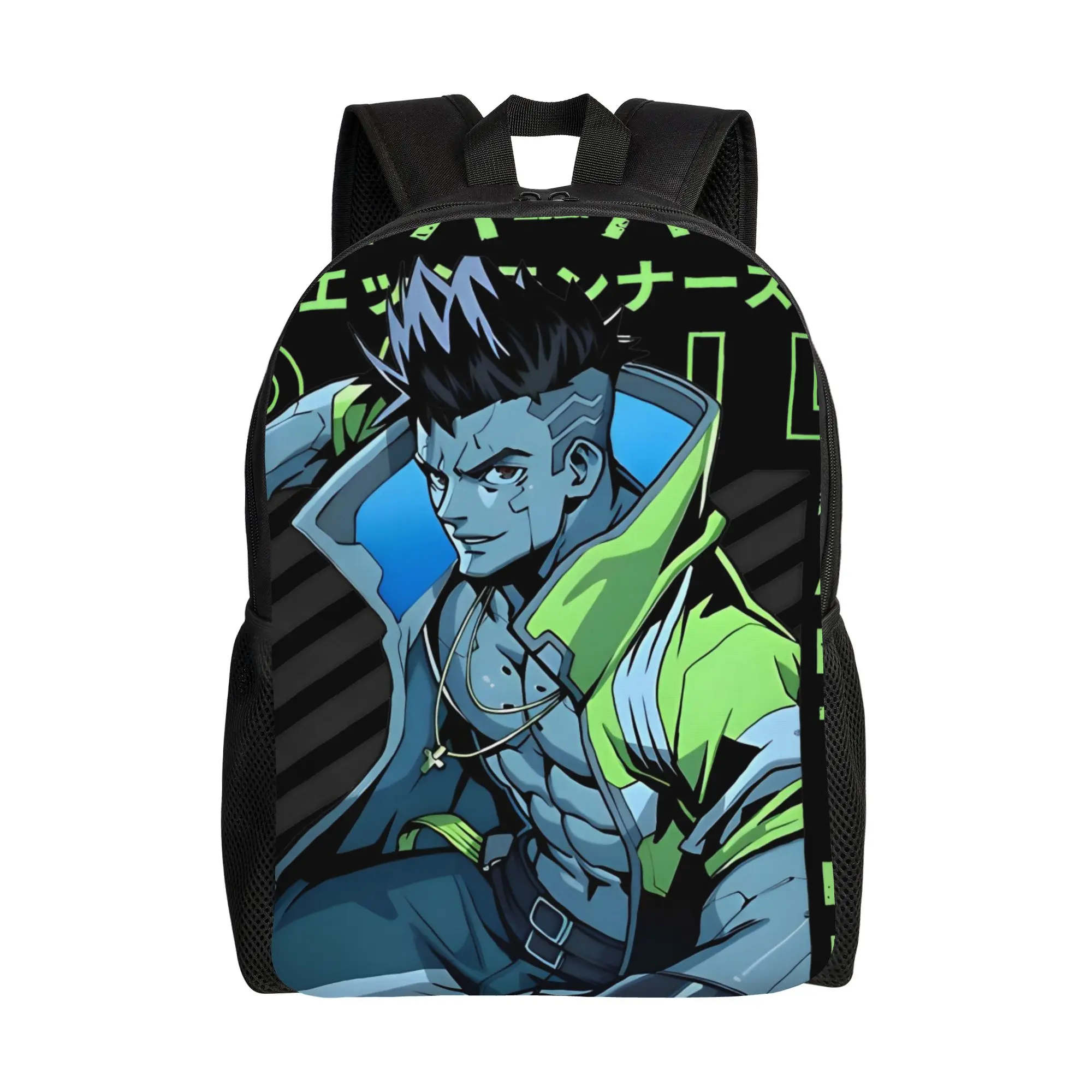 

David Martinez Backpack with Pocket High School Work Gaming 2077 Edge-Runner Anime Daypack for Men Women College Shoulder Bag