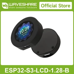 Waveshare ESP32-S3 Development Board, 32-bit LX7 Dual-core Processor, With 1.28inch IPS Round LCD, Supports WiFi/Bluetooth