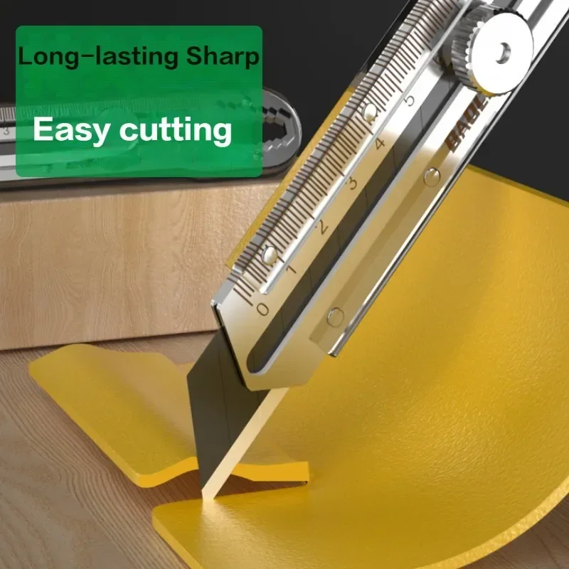 Utility Knife Box Cutter 8 In 1 Mutipurpose Stainless Steel Retractable Heavy Duty Waterproof Snap off Cutter Knife And Blades