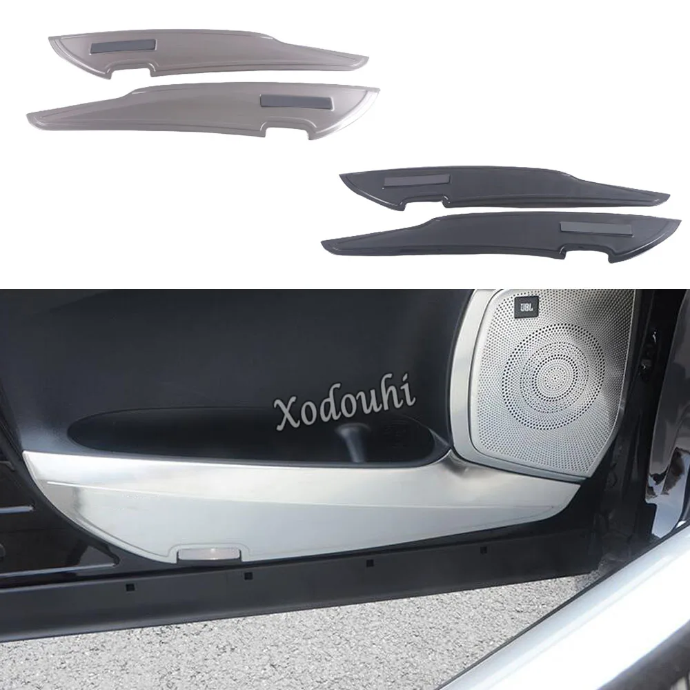 

Steel Car Anti-Kick Board Sticker For Toyota Alphard Vellfire 2016 2017 2018 2019 2020 Decoration Sticker Interior Accessories