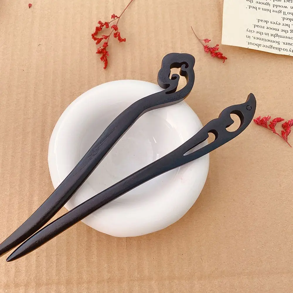 Retro Style Handmade Carved Hair Care Hair Accessories Chopstick Hair Stick Styling Tools Hairpin view 2