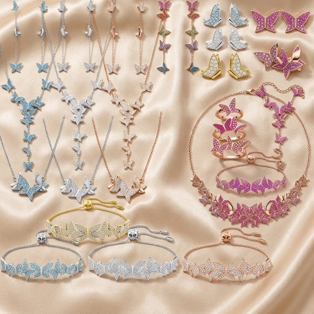 2026 New Arrival Mixed Cut Dazzling Ladies Bridal Jewelry Bridal Accessories Niche Design Limited Time Offer