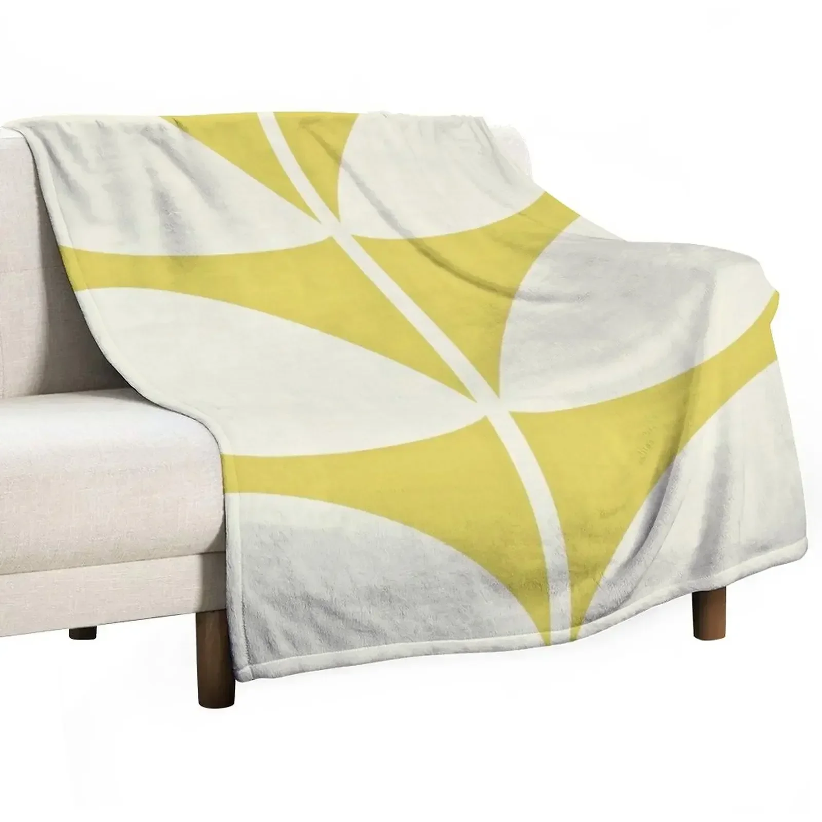 

Orla Kiely Multi Stem Dark Yellow Throw Blanket Thins For Sofa Thin Luxury Thicken Blankets