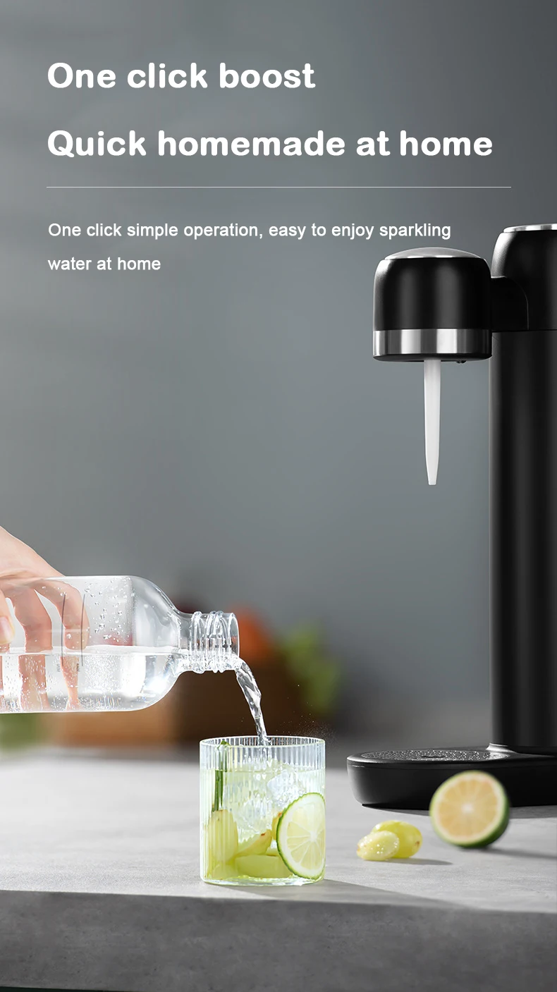 DMWD 1L Soda Siphon CO2 Dispenser WATER Bubble Generator Cool Drink Cocktail Soda Machine DIY Soda Maker Making Sparking Water