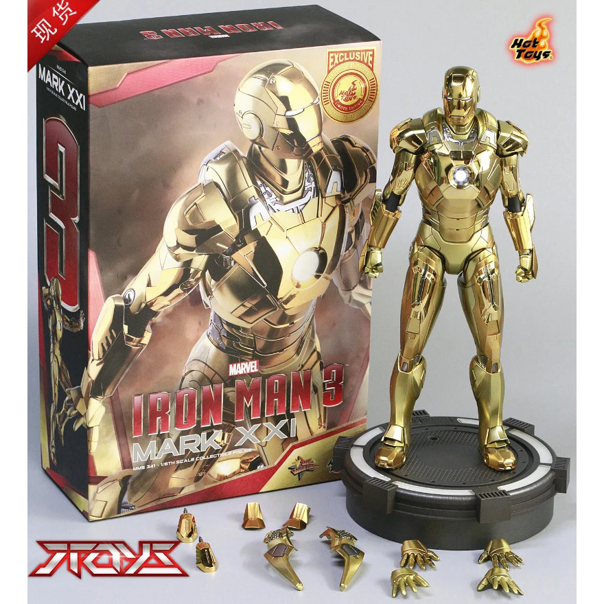 In Stock Original HT HOTTOYS MK21 1/6 MMS341 Iron Man Movie Character Model Art Collection Toy Gift Venue Restrictions