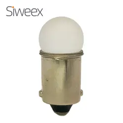 1 Pcs Auto White BA9S Socket T4W 2835 SMD 2 LED Tail Dome Lamp Turn Signal Lights Car Wedge Side Marker Bulbs 12V DC