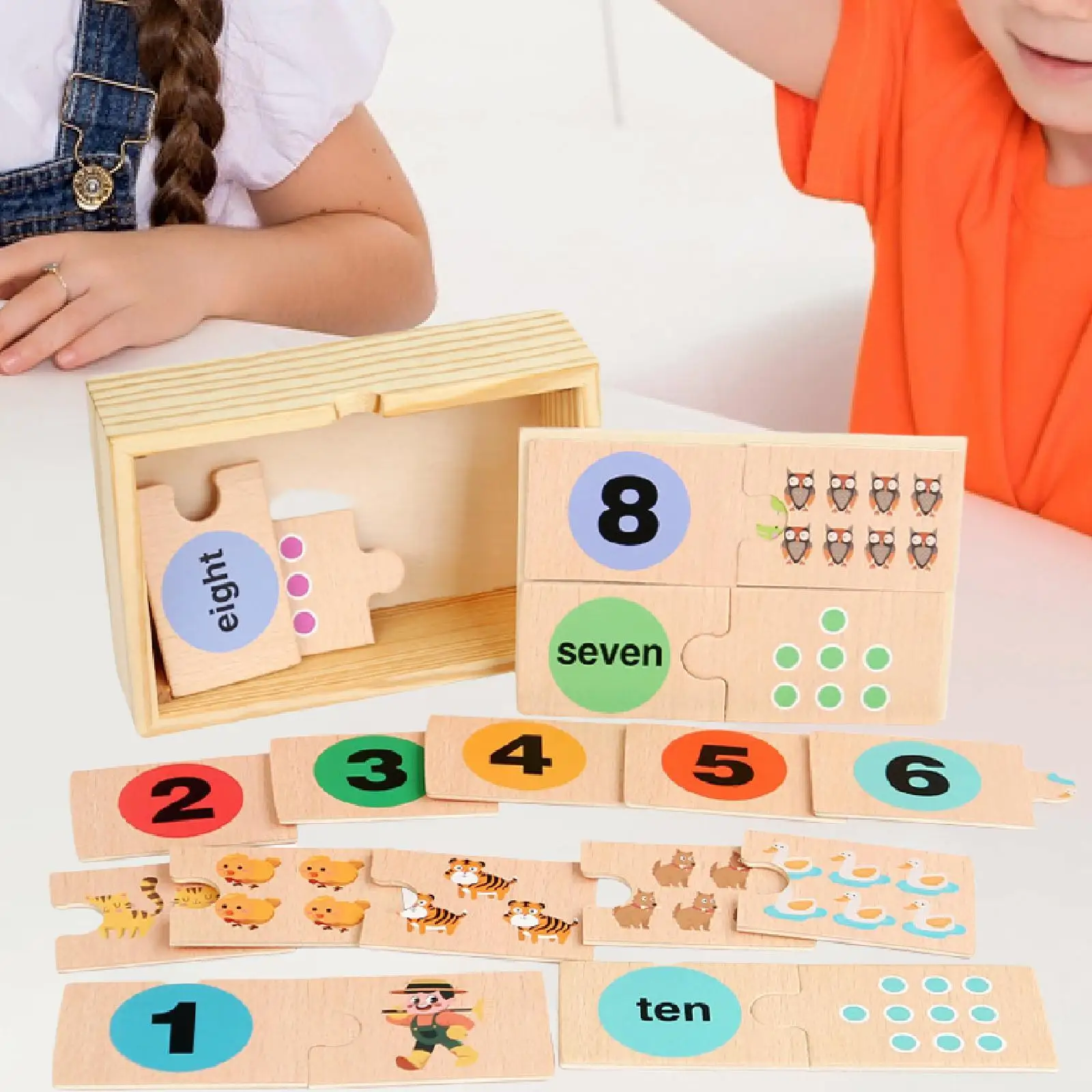 Giochi puzzle con numeri Regali Conteggio giocattoli per principianti dai 5 ai 5 anni