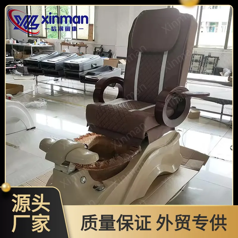 

Современное интегрированное электрическое массажное кресло для маникюра и педикюра, кресло для спа-салона, кресло для ванночек для ног.