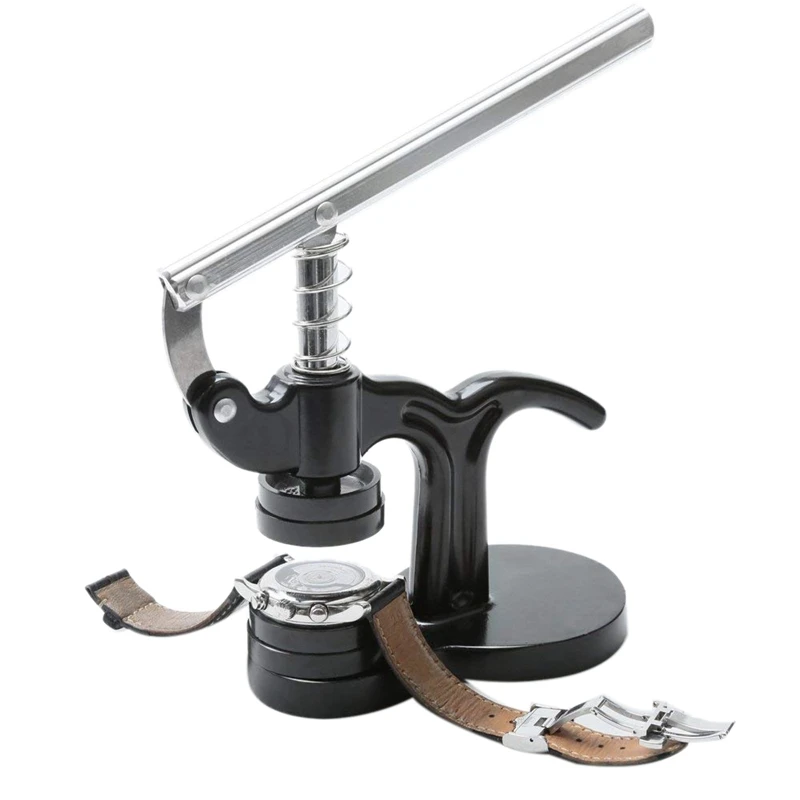 14Pcs Watch Press Set,18Mm To 50Mm Watch Case Closer,Watch Repair Kit (Black)