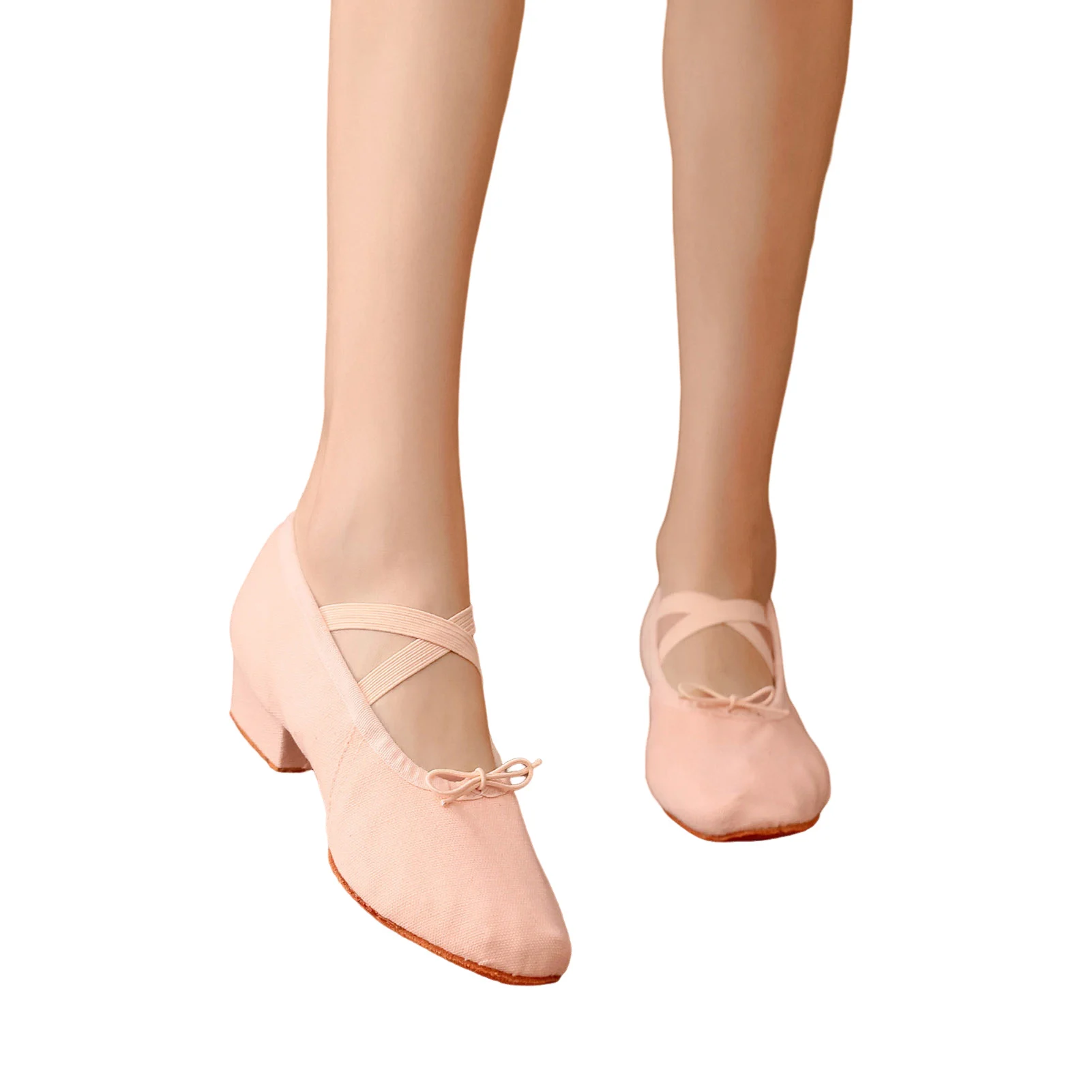 

Ballet Shoes Dance Slippers Yoga Shoes Stretch Canvas Performance Dance Slippers for School or Home