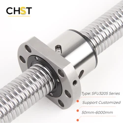 Ballscrew C5 SFU3205 Machined L250 350 500 600 800 1000 1200 1500 2000 BK/BF20 end support any length coupler RM3210 CNC Part