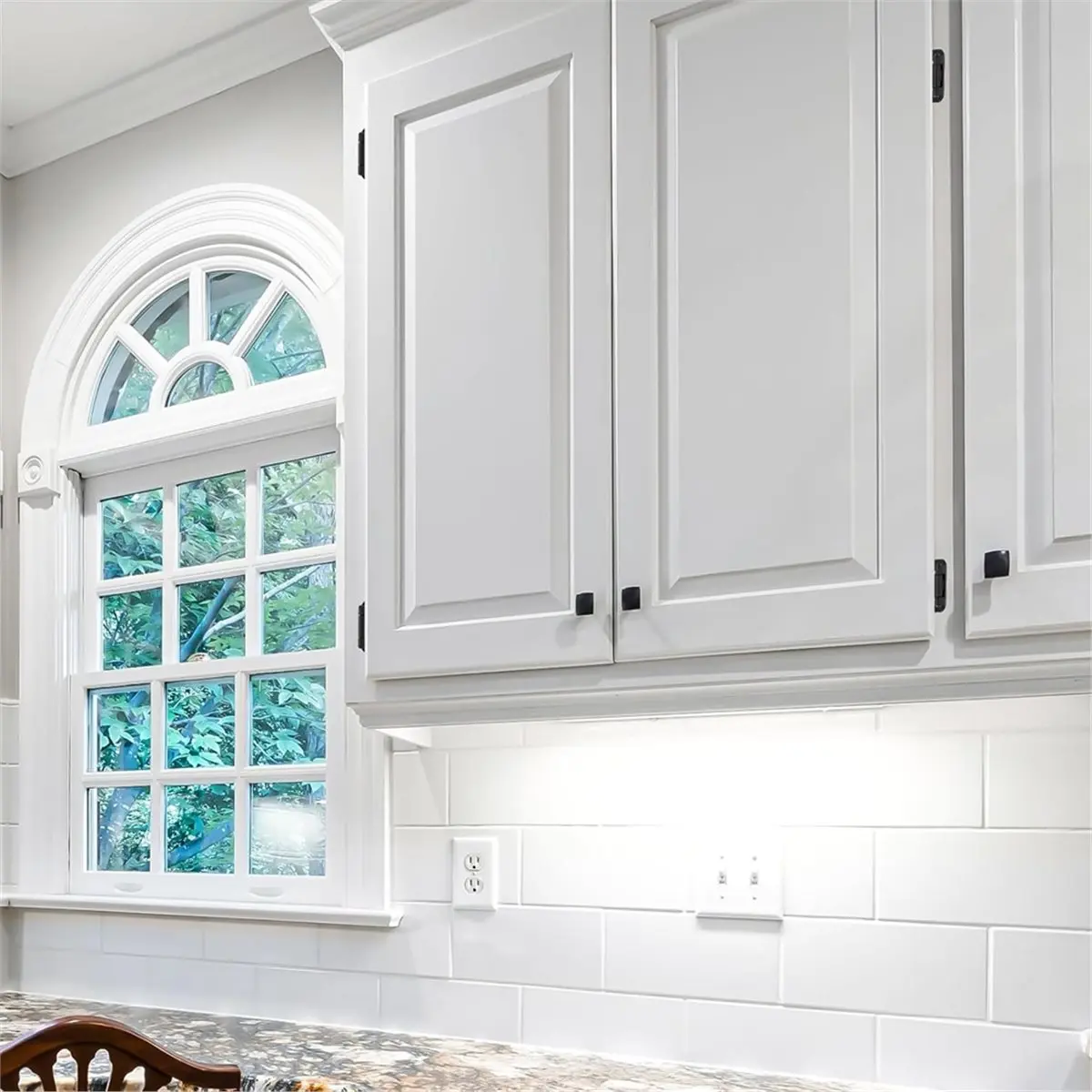 【AT48】 NEW 50 Pack 25 Pairs Semi-Overlay 1/2 Inch Self-Closing Face Frame Cabinet Hinges Face Mount Cabinet Hardware