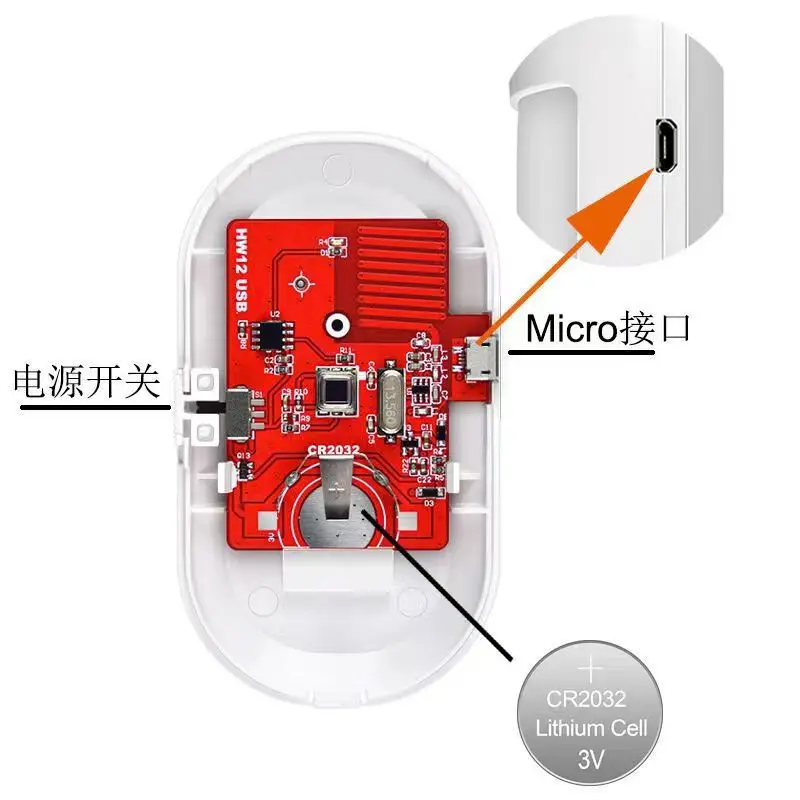 Rilevatore di movimento PIR wireless immune agli animali domestici 433 Mhz per sensore di movimento del sistema di allarme di sicurezza domestica