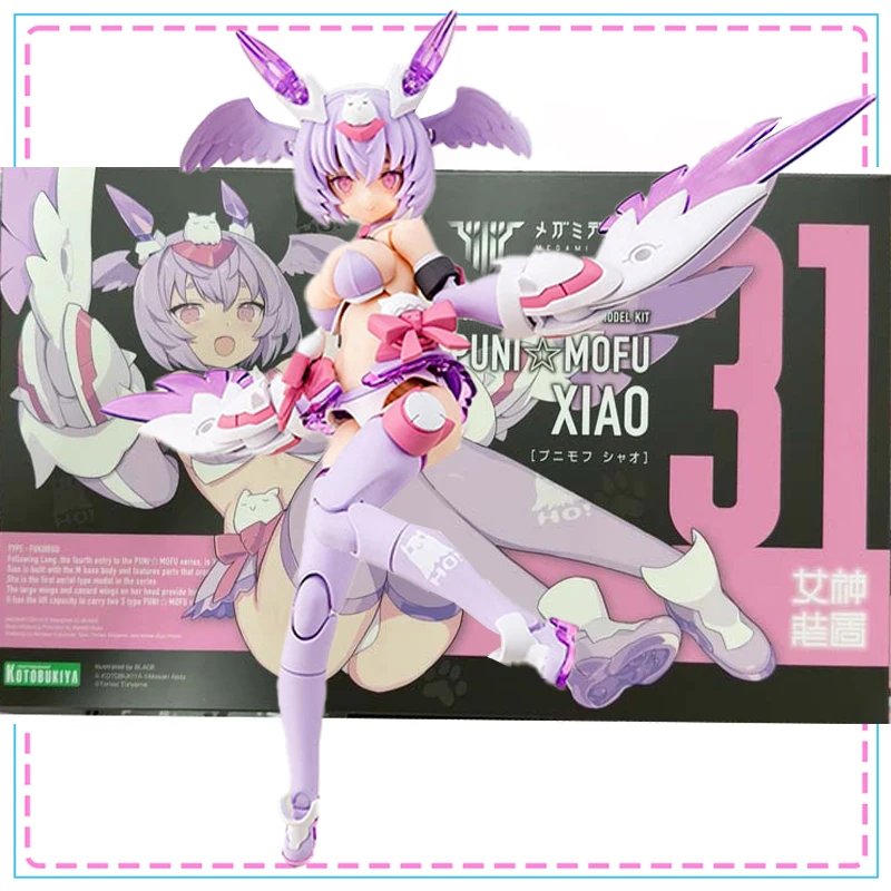 

Kotobukiya Genuine Megami Device Model Kit Puni Mofu Xiao Anime Figure Building Kit Mobile Suit Girl Action Figures Toys Gift