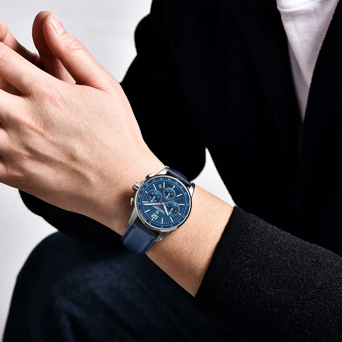 PAGANI DESIGN nouveau chronographe de luxe montre pour hommes montre à Quartz de marque supérieure verre saphir acier inoxydable étanche chronographe S