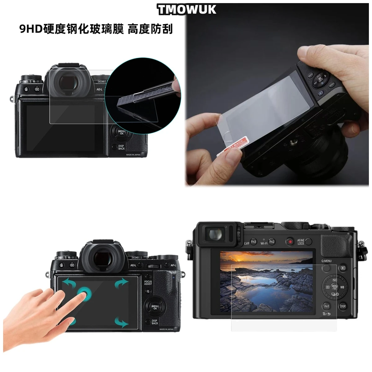 

For Fujifilm X-A7 XT200 High Clarity Screen Guard, 9H Tempered Glass Film