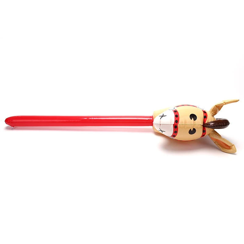 Inflatable Stick Horse Head Inflatable Pony Stick Balloon Cowboy Cowgirl Farm Animal Themed Birthday Party Decorations