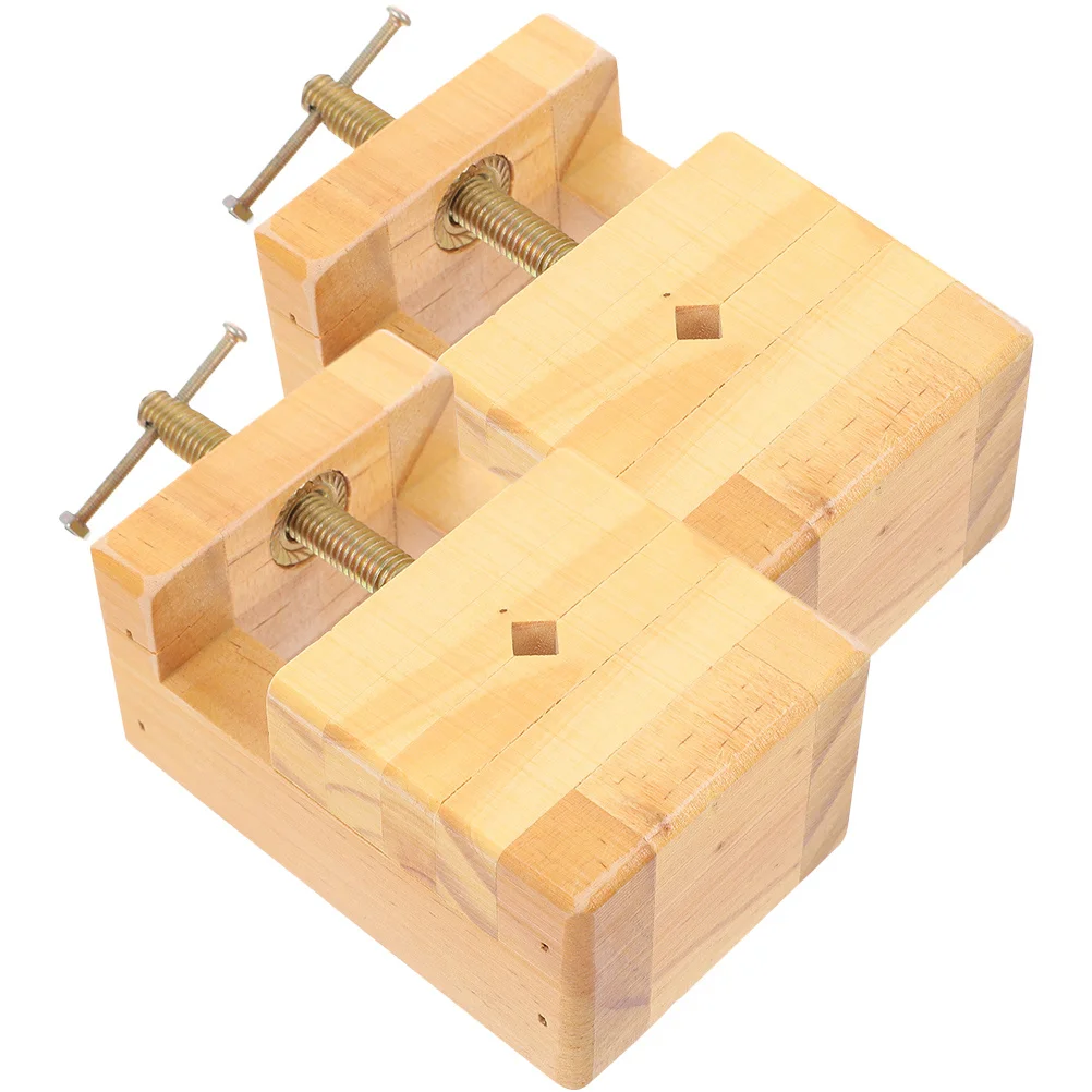 2 szt. Imadło z drewna naturalnego premium do grawerowania, do stemplowania, dla entuzjastów majsterkowania, zestaw narzędzi do obróbki drewna, akcesoria