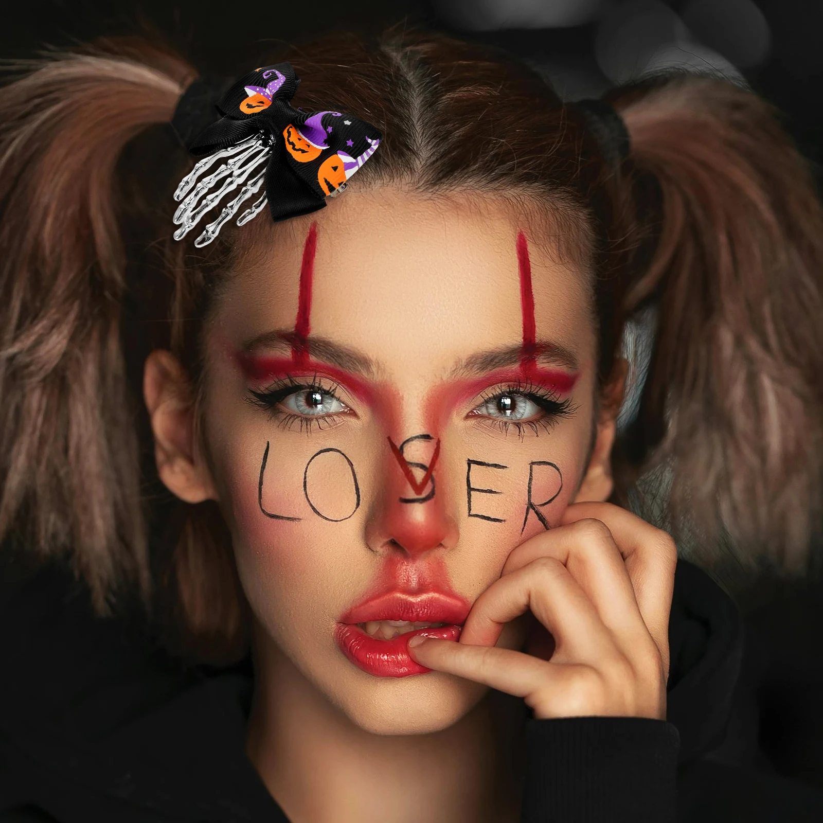 

Claw Hairpin Halloween Clips Bone Alloy Gothic Accessories Retro Hair Clip For Party Costume Carnival