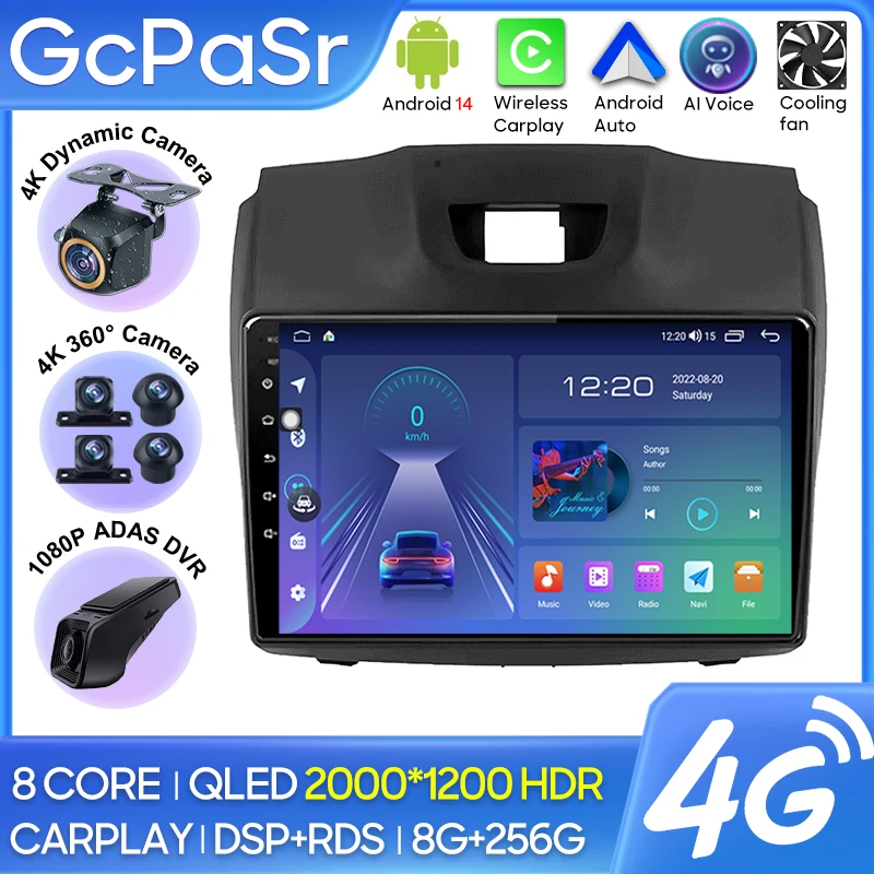 

Car Radio Carplay For Chevrolet Holden S10 Trailblazer Colorado Isuzu GPS Navigation Video Android Auto Stereo 5G Wifi No 2din