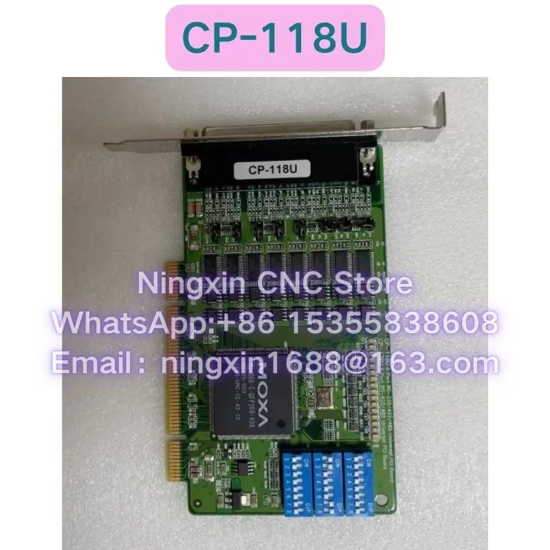 

Б/у CP-118U 8-портовая карта с несколькими последовательными портами RS232/422/485, интерфейс PCI Функциональный тест ОК Быстрая доставка
