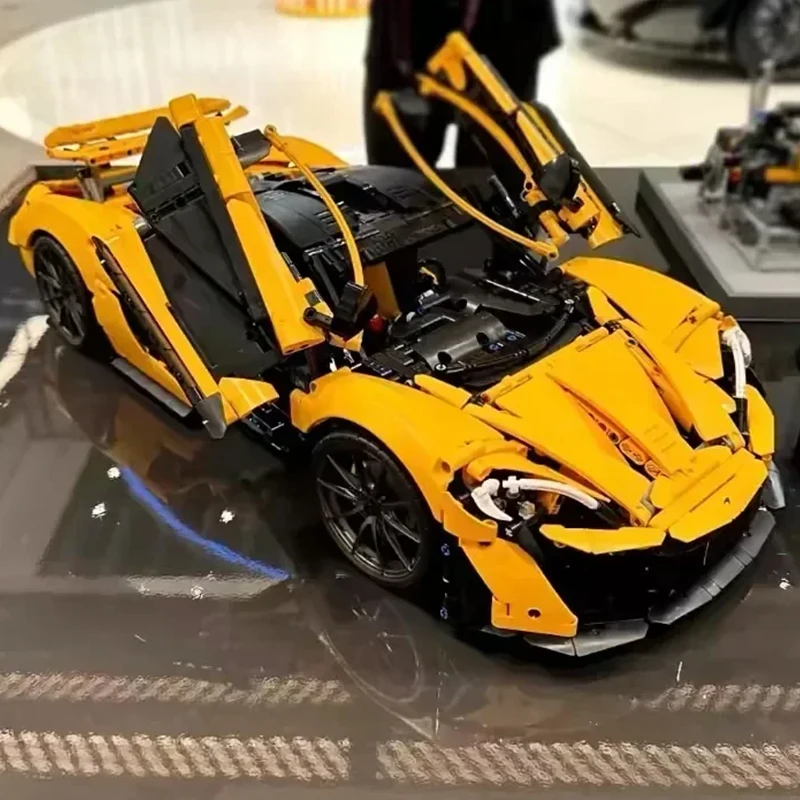 

3893 шт. новый технический P1 42172 1:8 супер гоночный автомобиль модель строительные блоки сборный набор кирпичей игрушки для детей подарки на день рождения