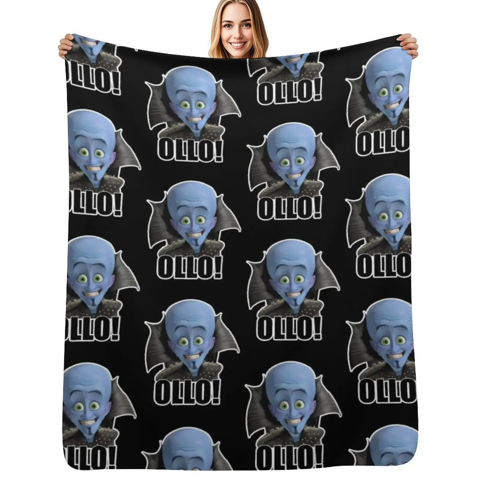 

Megamind - Will Ferrell - Ollo! Hello! Throw Blanket Men's Soft Warm Throw Blanket for Couch
