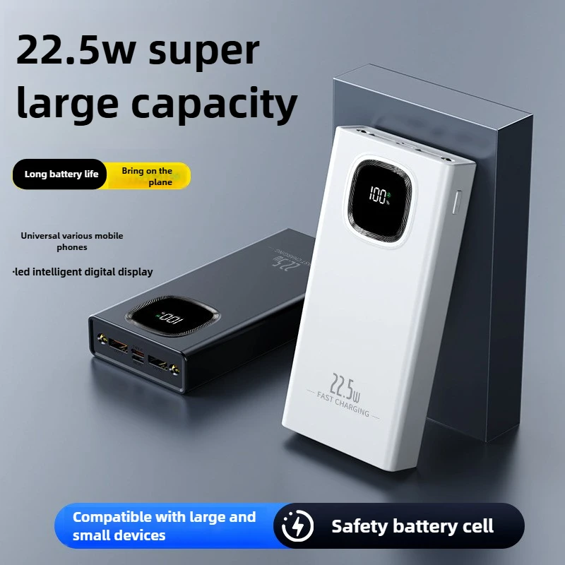 20000mAh High Capacity Power Bank 22.5W Fast Charging Powerbank Portable Battery Charger for IPhone Samsung Huawei