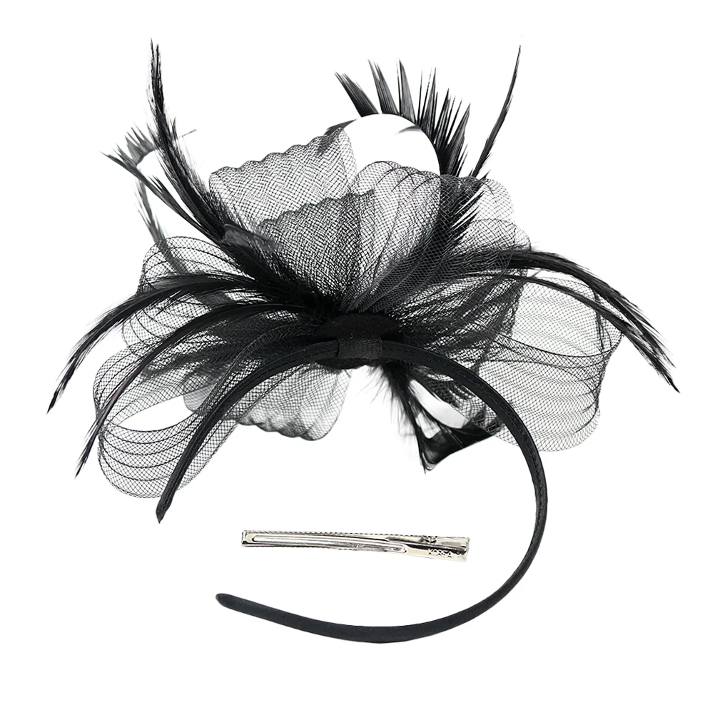 

Mesh Tea Party Hat Veil Fascinators Girl Women's Clothing Hair for Silk Artificial Cocktail