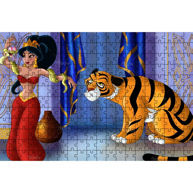 Aladdin Famous Movie Disney Princess Jasmine 1000PCS Puzzles Puzzle Game Girls Like Wooden Jigsaw For Gifts Room Desk Ornaments