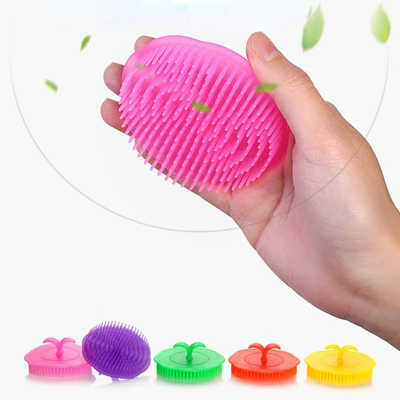 Shampoo Brush Adult Scalp Massage Brush Men and Women Soft Glue Bathroom Shampoo Comb Long Hair Washing Hair Scalp Head Massage