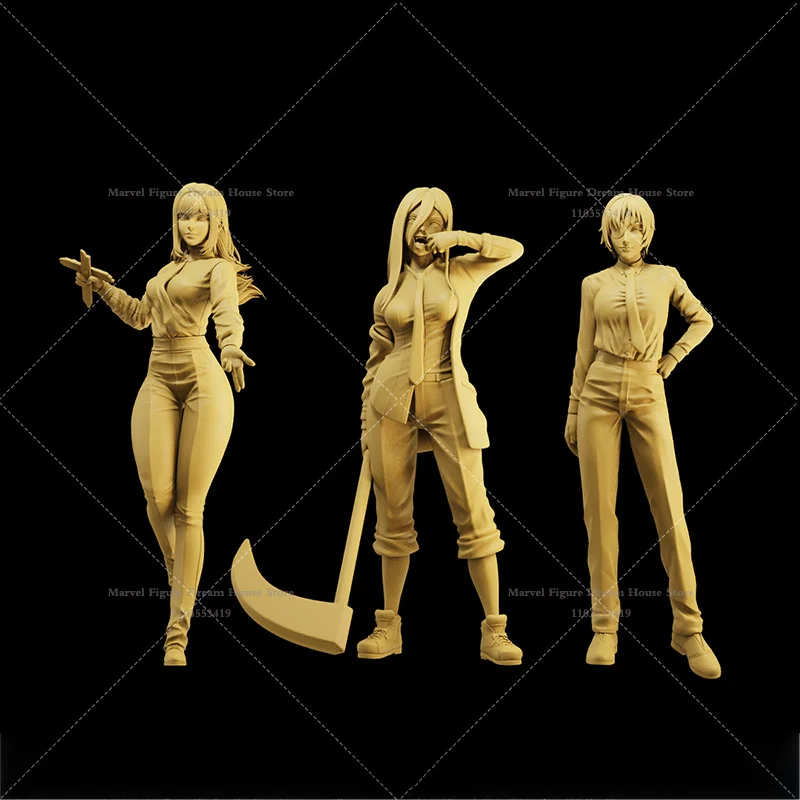 1/64 1/43 1/35 Scale Miniature Scene Doll Devilman Suit Mob Beauty Demon Hunter Eyemask Girl Un-panited White Mini Action Figure