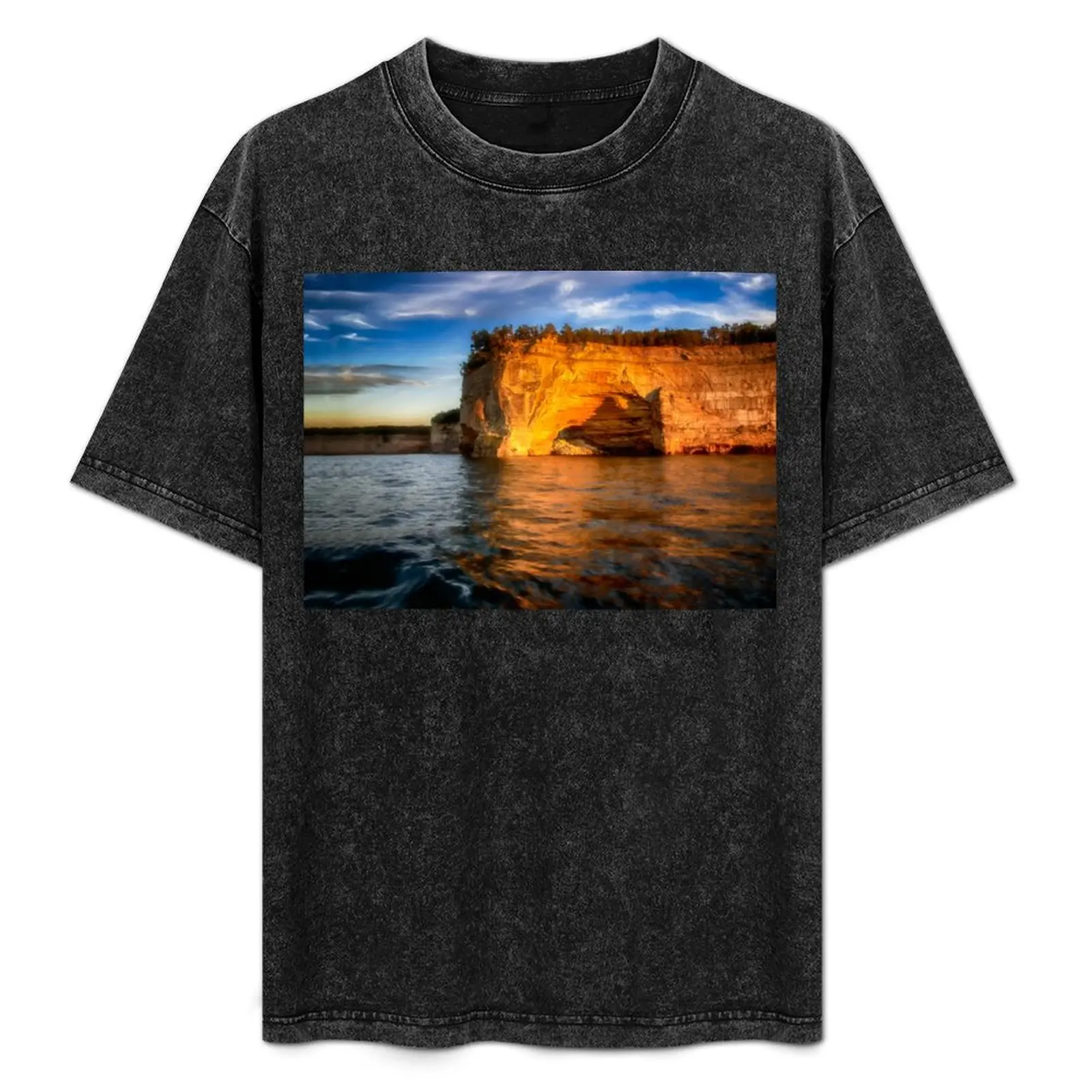 

Pictured Rocks National Lakeshore 2 T-Shirt anime stuff graphic t shirt vintage men clothes