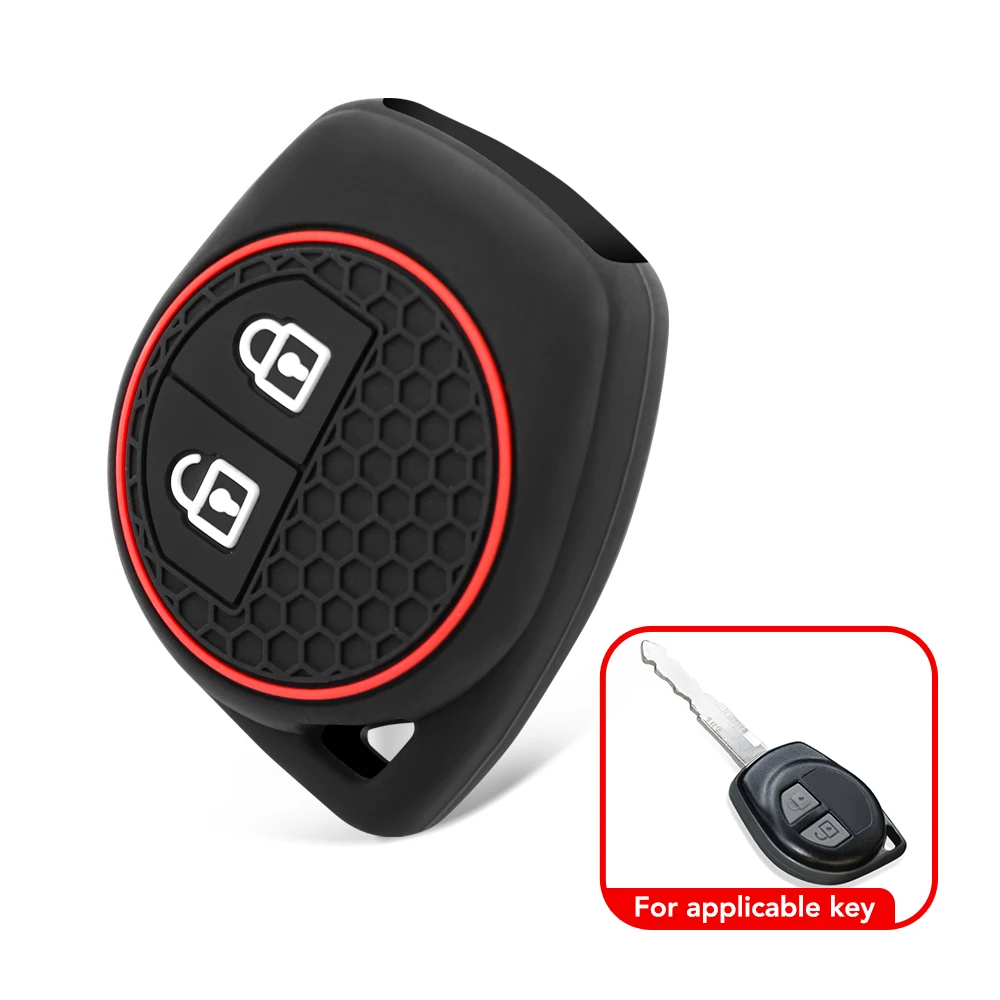 2 Knopf Silikon Auto Fernbedienung Schlüssel anhänger Fall Abdeckung Shell für Suzuki SX4 Swift Grand Vitara Ciaz Liana Spresso Celerio Jimny Jeemny