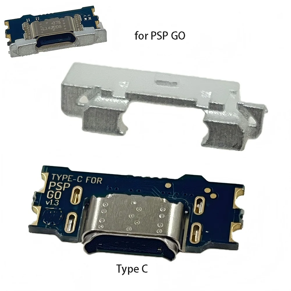 منفذ شحن من النوع C لـ PSP Go USB C قطع غيار شحن لـ PSP GO استبدال جزء إصلاح تثبيت موصل تجديد محول