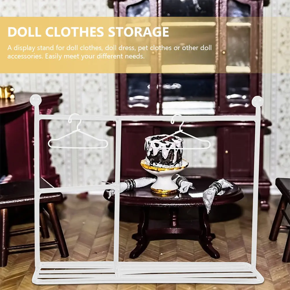 

Miniature Clothes Hanger Garment Rack Sturdy Practical Support Long Time Use Beautiful Appearance Wonderful Workmanship