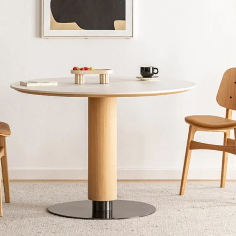 Kitchen Table Luxury Dining Dinning Tables Service Sedentary Room Round Extendable Chairs Free Shipping Muebles Elegant Oval
