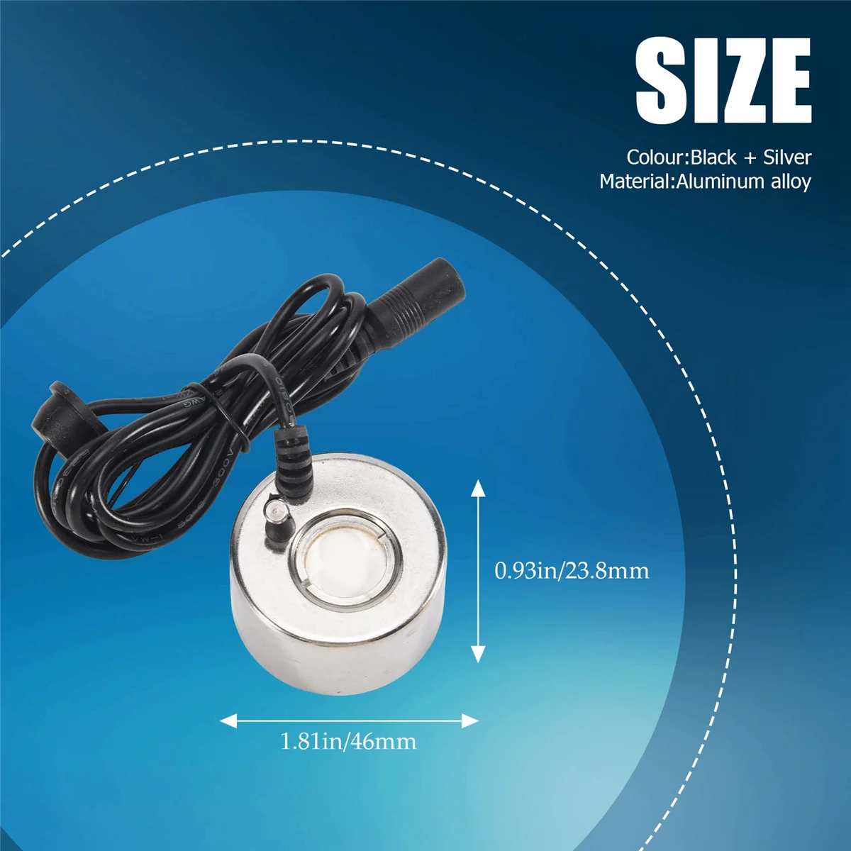 Mist Maker Fogger umidificatore ad ultrasuoni 3 pezzi testine di nebulizzazione fontana d'acqua stagno nebbia atomizzatore umidificatore d'aria spina americana