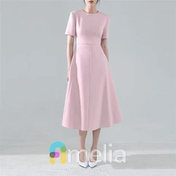 Amelia Elegant Party dresses Woman O Neck A-Line Evening Prom Dresses for Special Occasions Long Formal Gowns For Dubai 2024
