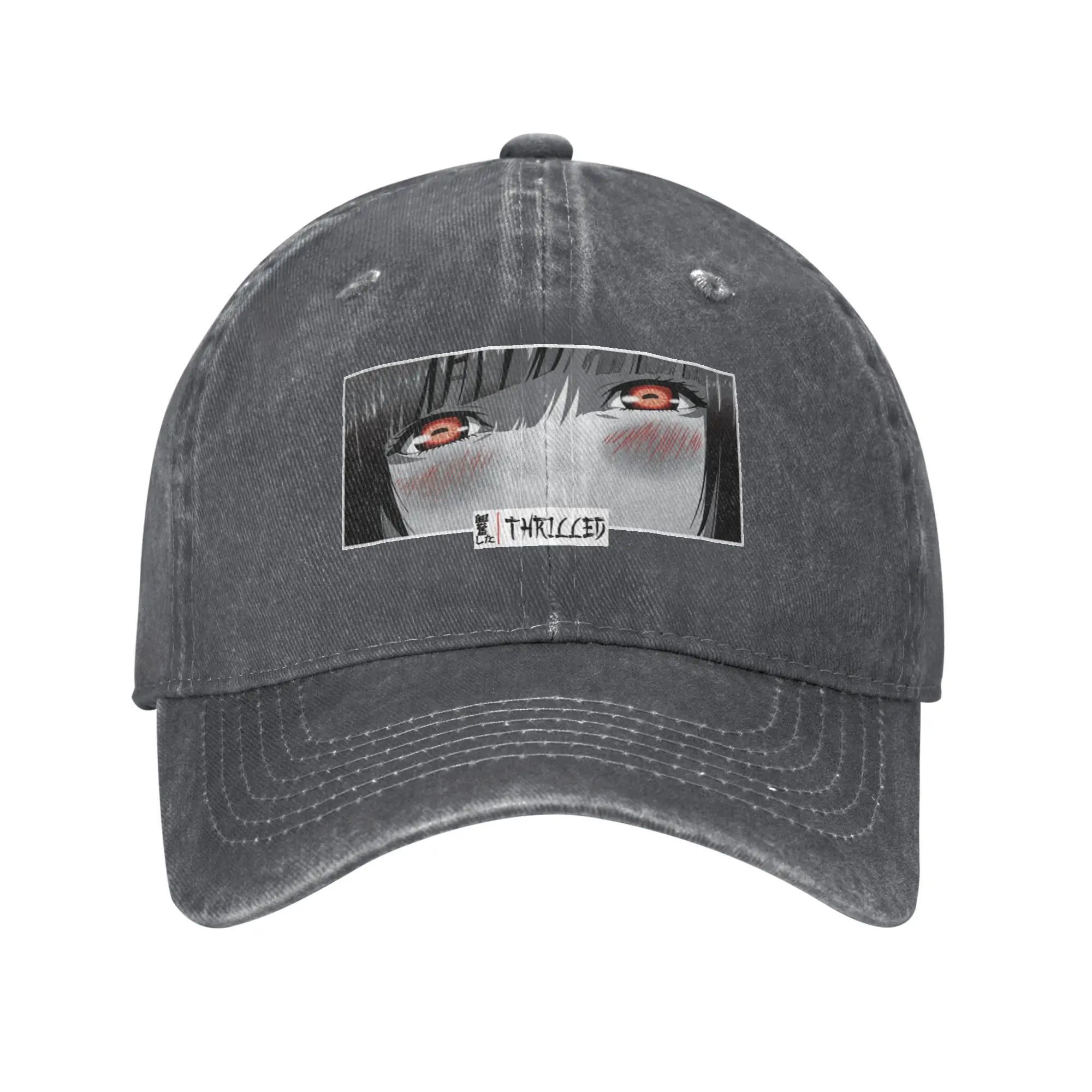 Fashion Thrilled Anime Eyes Stare Japanese Cozy Manga Panel baseball cap  Hat Cap Male
