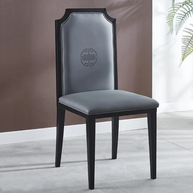 Hotel chair Restaurant box Modern simple iron art banquet hall hot pot restaurant chair new Chinese hotel dining chair