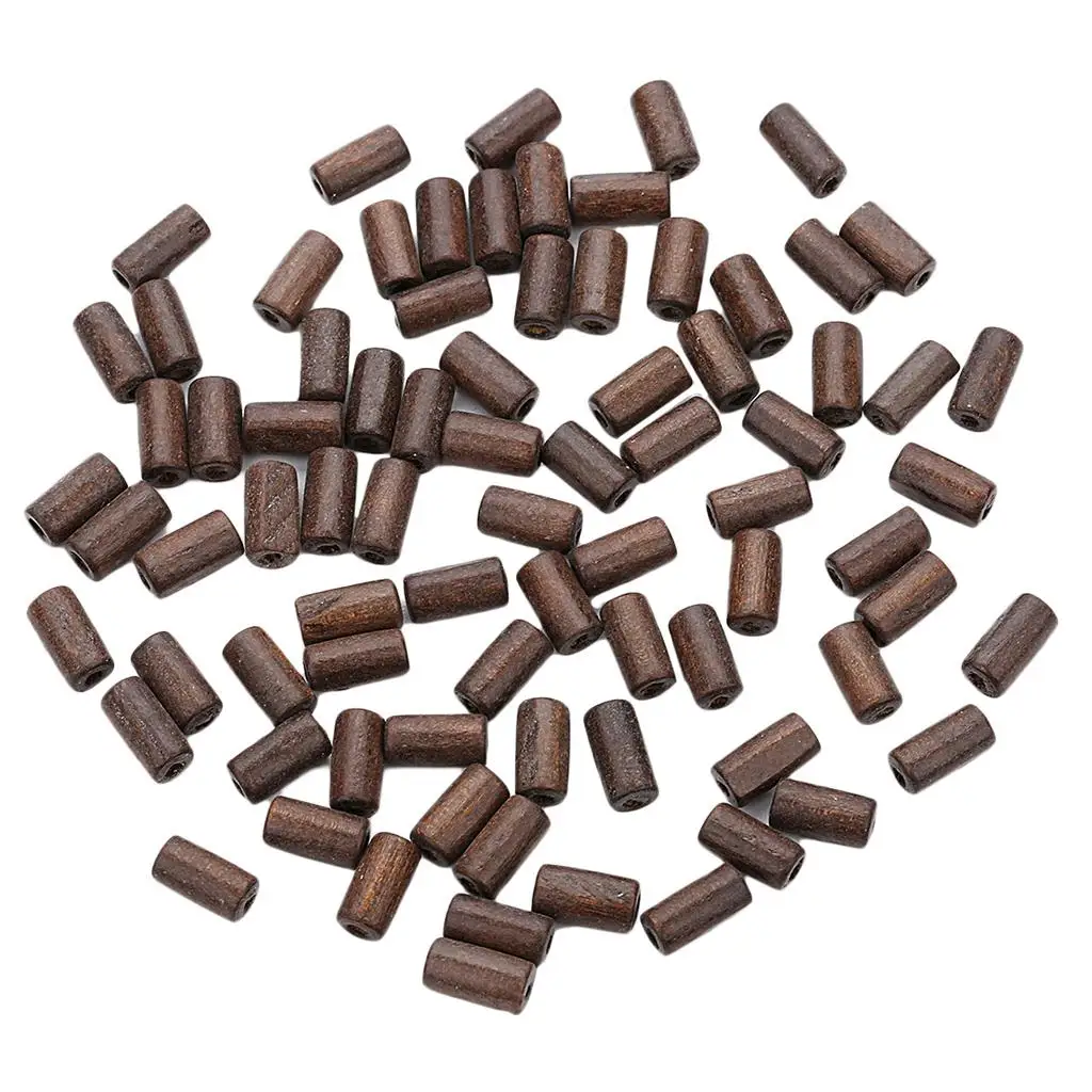 300 قطعة الحرف الخشبية الخرز صنع المجوهرات الخرز الخشب الحلي ديكور #3