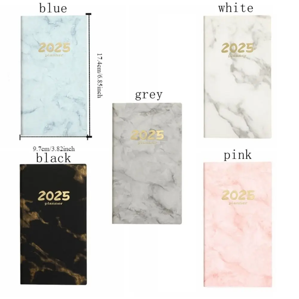 Writing Book Multifunction 2025 Schedule Notepad 365-Day Square Daily Planner Portable A6 English Schedule Book Student