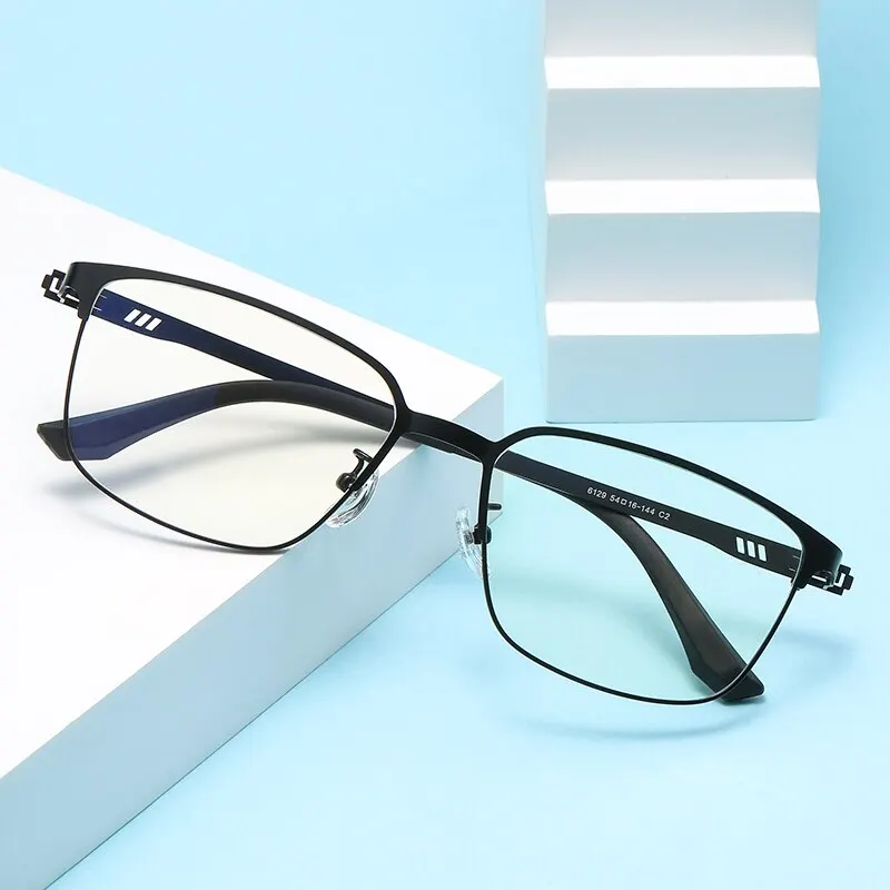 Glasses Frame Men Square Eyewear 2023 New Male Classic Full Optical Prescription Eyeglasses Frames Blue Blocking Glasses