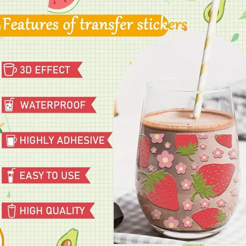 شعبية ديزني الأميرة 16oz Libbey UV DTF كأس التفاف نقل تسمية مخصصة شعار DIY ذاتية اللصق القدح ملصق لاصق لامع ورائع الديكور #2